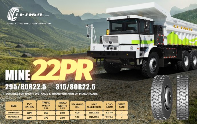 22PR MINE 295/80R22.5 315/80R22.5 Coming out soon …